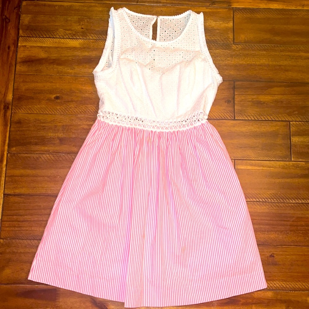 Lily Pulitzer Dress. Size 4. White and Pink.